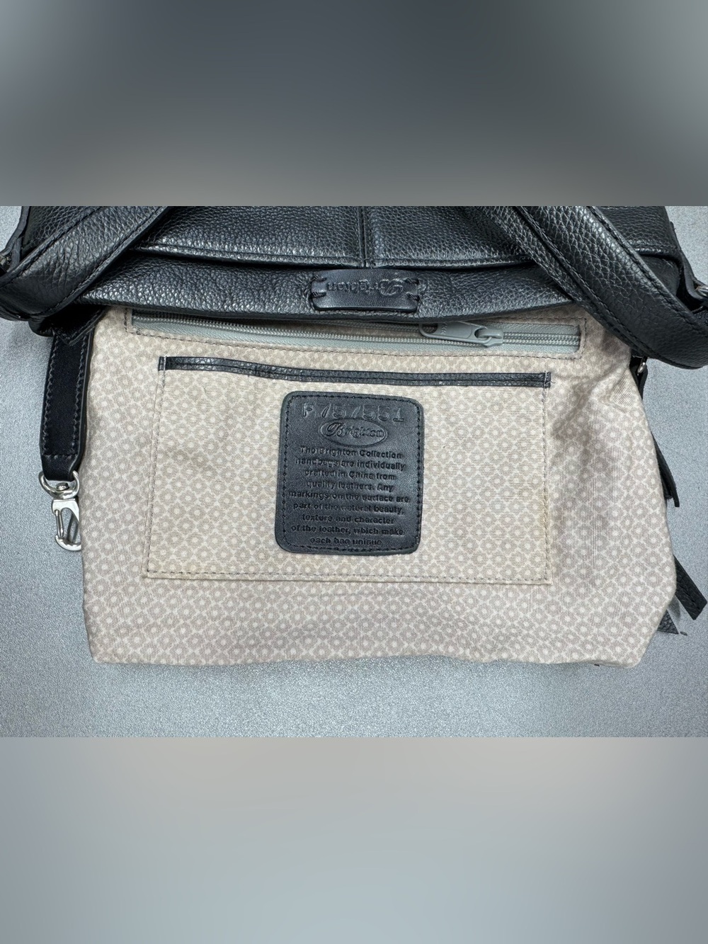 Brighton Jagger Pretty Tough Black Leather Studded Crossbody - Picture 11 of 13